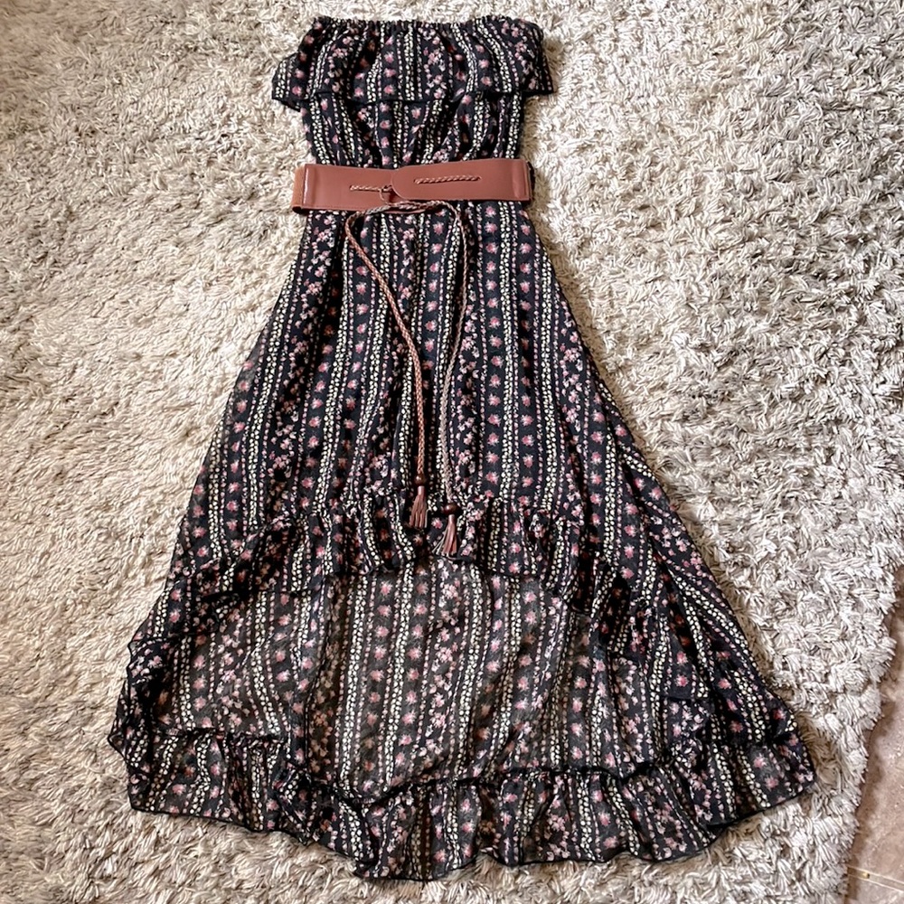 NWT Rue 21 Women’s Strapless HiLow Floral Dress